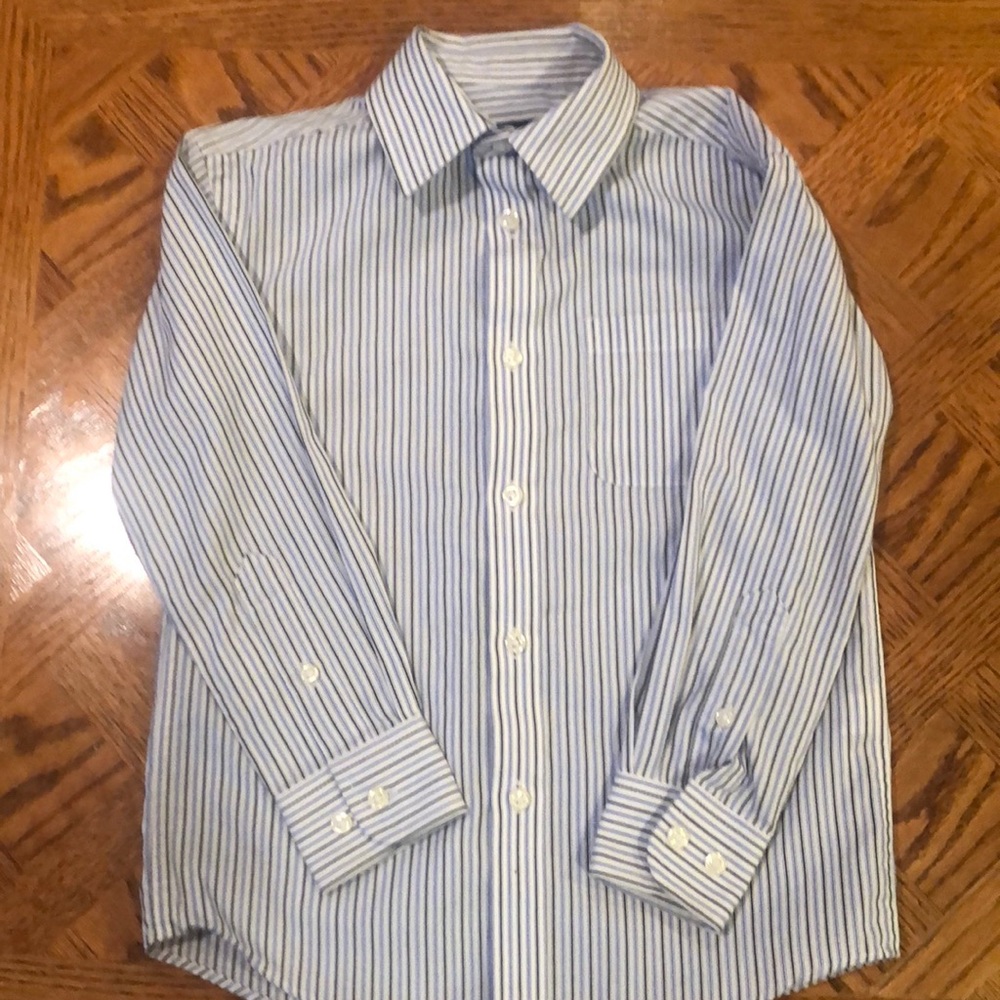 Boys pinstripe button down shirt